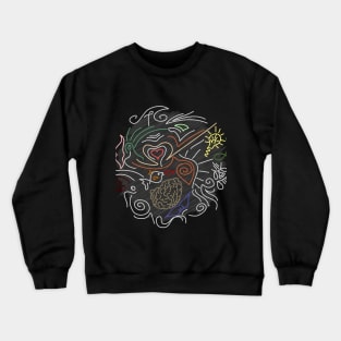 Line Art Graphics Doodle Crewneck Sweatshirt